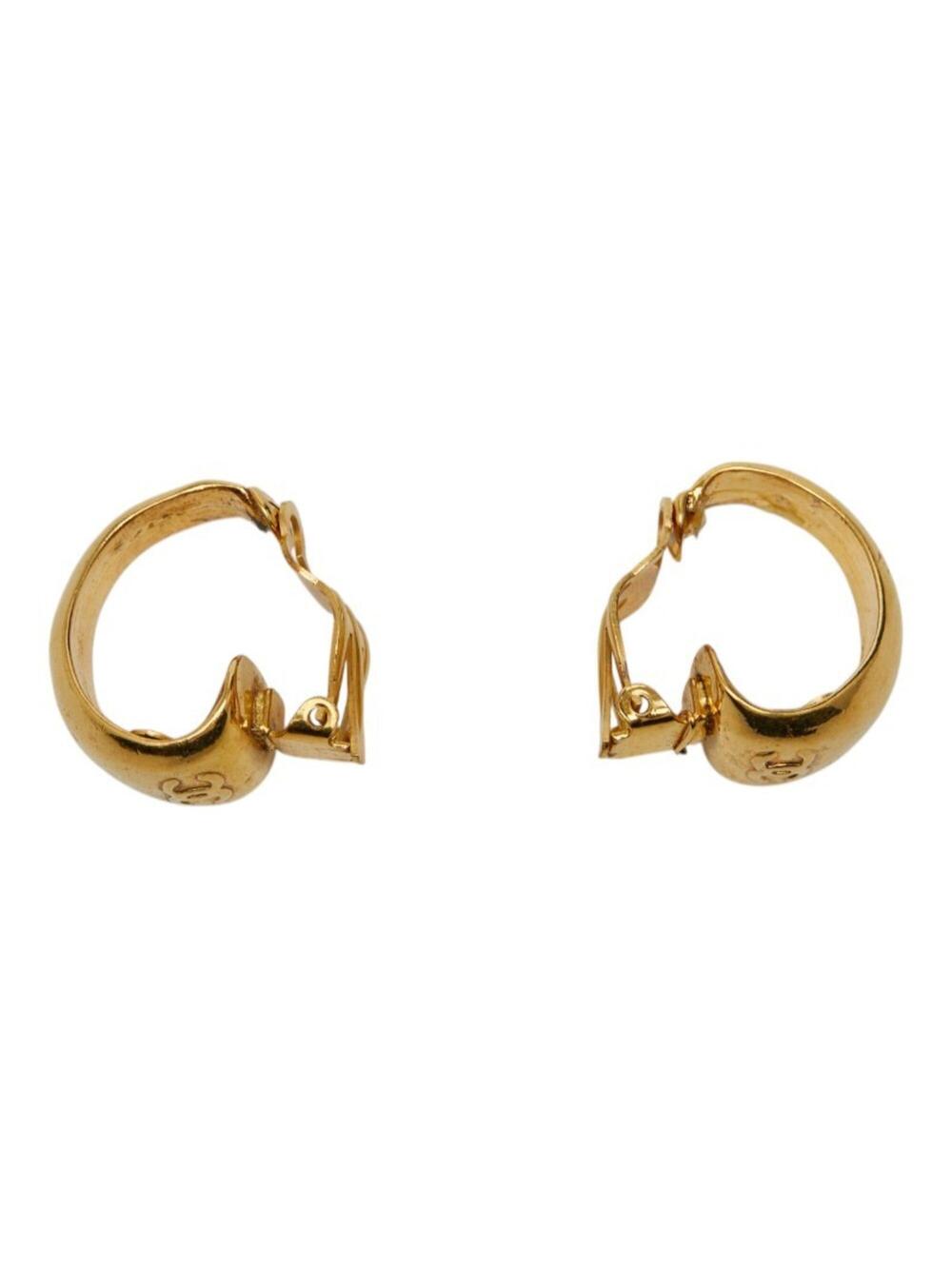 Chanel Cc Logo Clip-On Earrings Metal #276021C69B - Picture 3 of 6